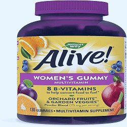 Amazon.com: Nature's Way Alive! Women's Gummy Multivitamins, Vitamins &  Minerals, Supports Whole Body Wellness*, Vegetarian, Mixed Berry Flavored,  130 Gummies : Health & Household